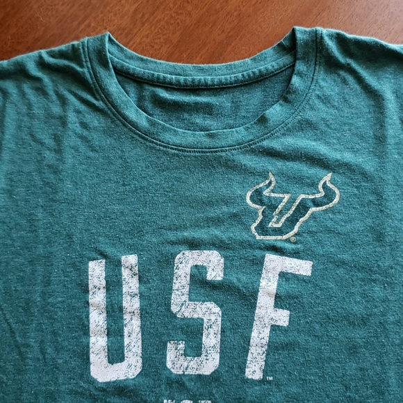 ADIDAS USF Bulls College Tee scoop neck L 14 16 - Picture 4 of 9